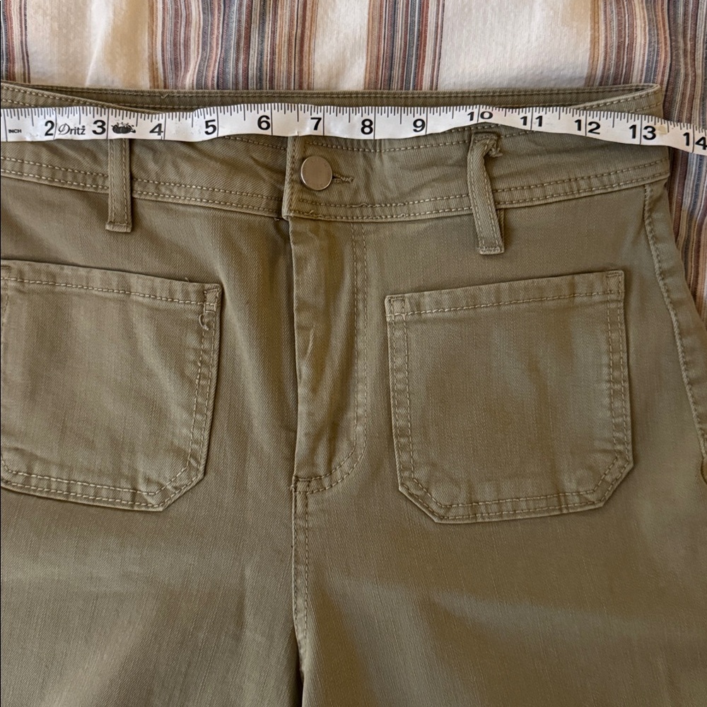 Oat New York Olive Wide Leg Jeans - Picture 2 of 5